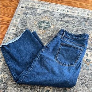 LOFT Deep Blue Straight Jeans